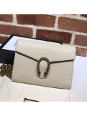 Gucci Dionysus Leather Mini Chain Wallet 401231 White 2021