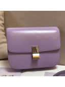 Celine Calfskin Medium Classic Box Shoulder Bag Purple 2018