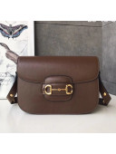 Gucci Leather 1955 Horsebit Small Shoulder Bag 602204 Brown 2020