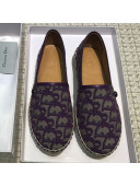 Dior Oblique Canvas Espadrilles Purple 2019