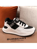 Burberry Check Canvas and Leather Sneakers White/Black 2020 (For Women and Men)