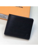 Louis Vuitton Men's Slender ID Epi Leather Wallet M60332 Black 2019