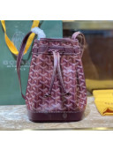 Goyard Petite Flot Bucket Bag Burgundy 2020