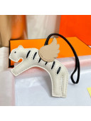 Hermes Rodeo Pegase Flying Tiger Bag Charm White 01 2022