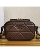 Prada Spectrum Quilted Shoulder Bag 1BH141 Brown 2021