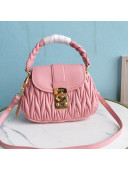 Miu Miu Coffer Matelasse Nappa Leather Shoulder Bag 5BA188 Pink 2021