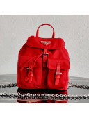 Prada Nylon Mini Backpack 1BH029 Red 2021