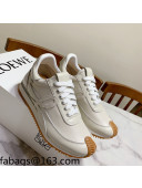 Loewe Suede & Calfskin Sneakers White 2021 111737