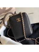 Chanel Quilting Leather Camera Bag With Chain Black 2020