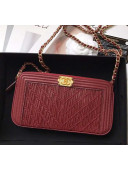 Chanel Drape Chain Phone Holder Burgundy 2019