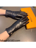 Louis Vuitton Lambskin and Cashmere Gloves Black 2021 12