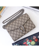 Gucci Dionysus GG Canvas Mini Chain Wallet 401231 Beige 2021