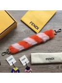 Fendi Strap You Tow-tone Mink Fur Short Strap Orange/Pink 2018