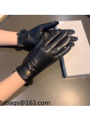 Celine Lambskin and Cashmere Gloves Black 2021 15