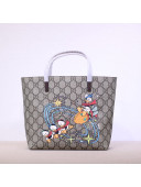 Gucci x Disney Donald Duck Children's GG Canvas Tote Bag ‎410812 Beige 2020