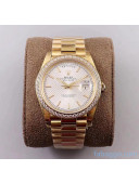 Rolex Datejust Watch 40mm With Crystal Gold/White 2020 Top Quality 