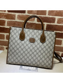 Gucci GG Canvas Small Tote Bag ‎659983 Beige 2021