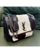 Saint Laurent Niki Cow Hair Medium Bag 633158 Black/White 2021