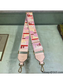 Fendi STRAP YOU Shoulder Strap in Pink FF Canvas 2021