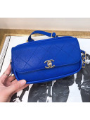 Chanel Quilting Lambskin Waist Bag AS0142 Royal Blue 2019