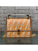 Fendi Kan I Small Flap Bag White/Orange 2019