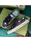 Gucci Print Canvas Tennis 1977 Low-Top Sneaker Black 2021