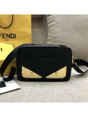 Fendi Black Calfskin Bag Bugs Messenger Bag 2018