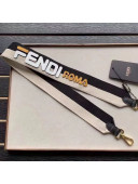 Fendi Strap You Roma Fabric Shoulder Strap White 2019