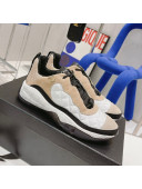 Chanel Mesh & Suede Sneakers G38290 Beige/White 2021 74