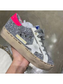 Golden Goose GGDB Calfskin Sequins Sneaker Silver 2021 10