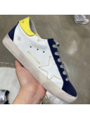 Golden Goose GGDB Calfskin Suede Sneaker White/Navy Blue 2021 16