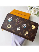 Louis Vuitton Print Monogram Canvas Zippy Wallet M60017 2019