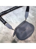 Balenciaga Calfskin Everyday Strap Crossbody Bag Light Grey 2018