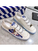 Golden Goose Graffiti White Calfskin Sneaker Blue 2021 28