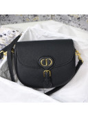 Dior Medium Bobby Grained Leather Shoulder Bag M8010 Black/Gold 2021