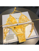 Dior Toile de Jouy Reverse Swimwear Yellow 2021  