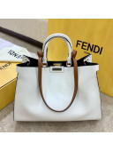 Fendi Large Peekaboo X-Tote Bag White 2021