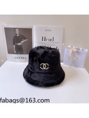 Chanel Mink Fur Bucket Hat Black 2021 110542