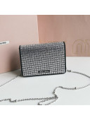 Miu Miu Nappa Leather Mini Bag with Crystals 5BP064 Black 2022