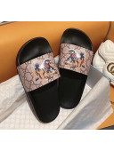 Gucci GG Tiger Print Slide Sandal Brown 02 2020(For Women and Men)