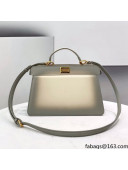 Fendi Peekaboo ISeeU EAST-WEST Bag in White-colored Leather 2021