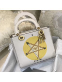 Dior Lady Dior Bag in Calfskin with Tarrow Print White 2018