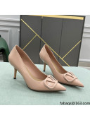 Valentino VLOGO SIGNATURE Patent Leather Pump with 8cm Heel Nude 2022