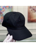 Prada Cotton Baseball Hat Black 2021 12