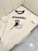 Chanel Cotton T-shirt CHS021928 White 2022