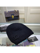 Chanel Wool Knit Hat All Black 2021 110570