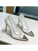 Louis Vuitton Urban Twist Mesh Pump 5.5/10.5cm with Silver Cap White 2021