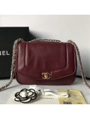 Chanel Lambskin Medium Flap Bag AS1178 Burgundy 2019