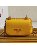 Prada Saffiano Leather Shoulder Bag 1BD275 Yellow 2020