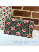 Gucci Chinese Valentine's Day GG Apple Chain Card Case Wallet 634275 Beige 2020